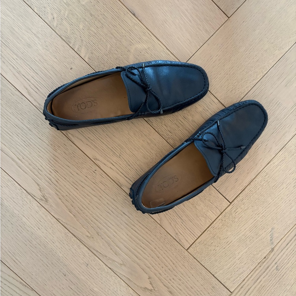 Tod's Black Leather Men's Loafers